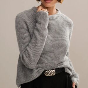 Jenni Kayne Cashmere Fisherman Sweater Small Size